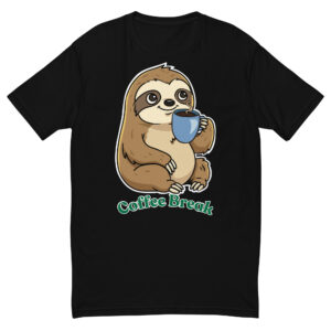 Man coffee break t shirt