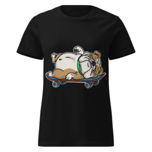 Women Franchie on skateboard T-shirt