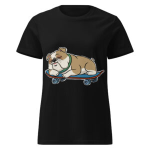 Women Franchie on skateboard T-shirt